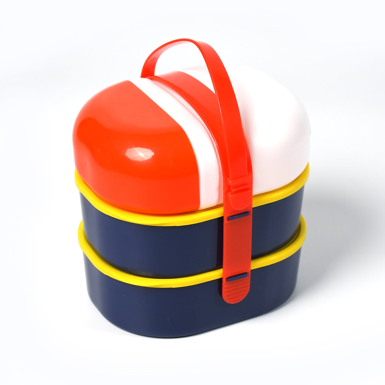 7158 Mr. Chef Smart Lunch Box Capsule shape strap-on lunch box with water bottle and handle DeoDap 7158 Mr. Chef Smart Lunch Box Capsule shape strap-on lunch box with water bottle and handle DeoDap